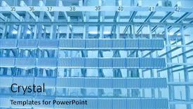  Presentation with internet communication - Cool new presentation theme with cyber security - communication and internet network server backdrop and a light blue colored foreground