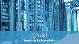  Presentation with internet communication - Theme with cyber security - communication and internet network server background and a teal colored foreground