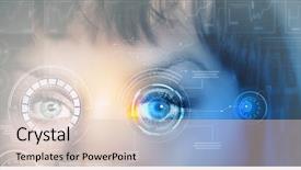  Presentation with personality - Amazing slide deck having cyber security - scanning for personality identification backdrop and a lemonade colored foreground