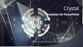  Presentation with cyber security - Theme having cyber-security-concept-mixed-media background and a wine colored foreground