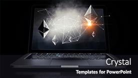  Presentation with cyber - Theme enhanced with cyber-security-concept-mixed-media background and a wine colored foreground