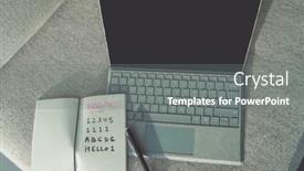  Presentation with web security - Beautiful presentation featuring cyber-security-easy-passwords-weak backdrop and a gray colored foreground