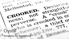  Presentation with definition - Audience pleasing slide deck consisting of cyber security insurance - closeup definition of crook backdrop and a white colored foreground