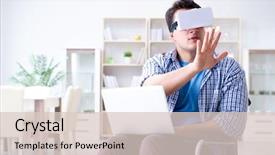  Presentation with cyber - PPT layouts consisting of cyber sickness - freelance student studying with laptop background and a  colored foreground