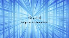  Presentation with matrix - Amazing PPT theme having cyber space - blue matrix perspective background backdrop and a  colored foreground