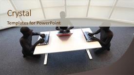  Presentation with anonymous - Slide set with cyber warfare - group of anonymous hackers background and a lemonade colored foreground