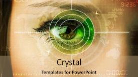  Presentation with cyber terrorism - Presentation theme enhanced with cyber woman with modern military background and a lemonade colored foreground