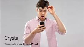  Presentation with healthcare technology internet of things cloud - Colorful slide set enhanced with cyberbullying - technology internet and people concept backdrop and a soft green colored foreground