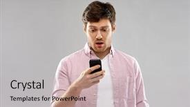  Presentation with internet - Slide set with cyberbullying - technology internet and people concept background and a soft green colored foreground