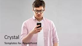  Presentation with healthcare technology internet of things - PPT theme enhanced with cyberbullying - technology internet and people concept background and a lemonade colored foreground