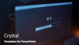  Presentation with computer hacking - Theme with cybercrime-hacking-and-technology-concept background and a dark gray colored foreground