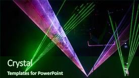  Presentation with cyberpunk - Audience pleasing presentation theme consisting of cyberpunk abstract lasers hi tech backdrop and a forest green colored foreground
