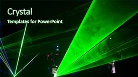  Presentation with cyberpunk - Cool new slides with cyberpunk abstract lasers hi tech backdrop and a forest green colored foreground