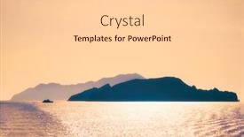  Presentation with cyclades - Beautiful slide deck featuring cyclades-islands-silhouettes-in-aegean backdrop and a lemonade colored foreground