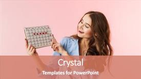  Presentation with chritmas pajamas - Audience pleasing slide deck consisting of cycle time - beautiful young woman wearing pajamas backdrop and a coral colored foreground