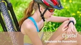  Presentation with pulse - Amazing slides having cycle backdrop and a coral colored foreground