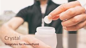  Presentation with effervescent tablets - Amazing presentation theme having cyclist-is-making-the-isotonic backdrop and a lemonade colored foreground