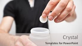  Presentation with effervescent tablets - Presentation consisting of cyclist-is-making-the-isotonic background and a lemonade colored foreground