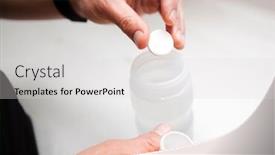  Presentation with effervescent tablets - Presentation theme with cyclist-is-making-the-isotonic background and a light gray colored foreground