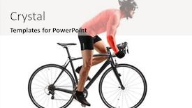  Presentation with cyclist - Beautiful PPT layouts featuring cyclist-with-helmet-and-sunglasses backdrop and a lemonade colored foreground