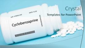  Presentation with muscle - PPT theme enhanced with cyclobenzaprine-a-medication-used background and a arctic colored foreground