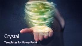  Presentation with tornado - PPT layouts featuring cyclone - bright green tornado background and a navy blue colored foreground