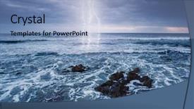  Presentation with cyclone - Beautiful slide set featuring cyclone - fantastic view of the nature backdrop and a light blue colored foreground