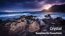  Presentation with cyclone - PPT layouts featuring cyclone - fantastic view of the nature background and a wine colored foreground