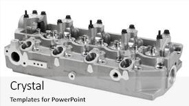  Presentation with cylinder - Cool new PPT theme with cylinder head backdrop and a light gray colored foreground