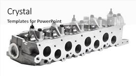  Presentation with cylinder - Amazing presentation design having cylinder head backdrop and a white colored foreground