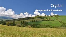  Presentation with mangroves mangrove trees along - Colorful slide set enhanced with cypress trees along winding rural backdrop and a  colored foreground