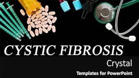  Presentation with diabetes cystic fibrosis - Slides with cystic-fibrosis-text-on-medical background and a black colored foreground