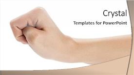  Presentation with cyst - Cool new PPT layouts with cysto - epidermoid cyst on caucasian female backdrop and a white colored foreground