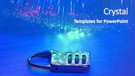  Presentation with optic - Cool new presentation with cystogram - code lock against fiber optic backdrop and a  colored foreground