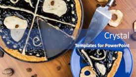  Presentation with traditional - Beautiful PPT theme featuring czech-regional-traditional-hand backdrop and a ocean colored foreground