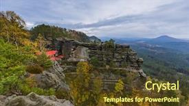  Presentation with czech republic - Slides consisting of czech republic - travel and nature background and a tawny brown colored foreground