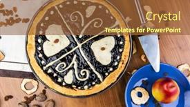  Presentation with traditional - Slide deck with czech-traditional-hand-and-home background and a tawny brown colored foreground