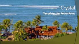  Presentation with bahia - PPT layouts having d - arraial d'ajuda is a district background and a teal colored foreground