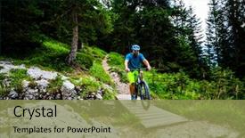  Presentation with rocky mountains - Amazing PPT layouts having d - tourist cycling in cortina d'ampezzo backdrop and a  colored foreground