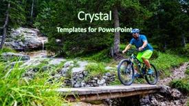  Presentation with rocky mountains - Amazing theme having d - tourist cycling in cortina d'ampezzo backdrop and a  colored foreground