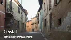  Presentation with italy - PPT theme enhanced with d - view of the city background and a  colored foreground