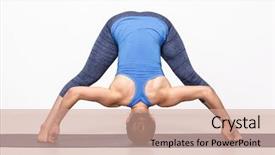  Presentation with business practices - Beautiful presentation design featuring d - wide legged forward bend backdrop and a coral colored foreground