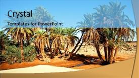 Presentation with oasis - PPT theme enhanced with d oum laalag oasis background and a light blue colored foreground