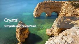  Presentation with algarve - Cool new slide deck with da marinha lagoa algarve portugal backdrop and a teal colored foreground