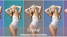  Presentation with sexy girl - Colorful theme enhanced with dace - collage of a beautiful backdrop and a  colored foreground