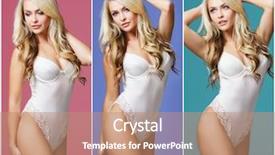  Presentation with sexy girl - Slide deck with dace - collage of a beautiful background and a  colored foreground