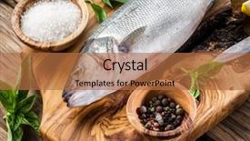  Presentation with graphite - Audience pleasing slide set consisting of dace - seabass fish on the graphite backdrop and a  colored foreground