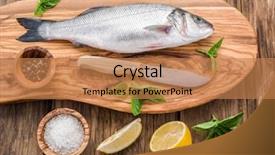  Presentation with graphite - Beautiful slide set featuring dace - seabass fish on the graphite backdrop and a coral colored foreground