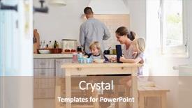  Presentation with kids - Audience pleasing presentation consisting of dad cooks view from doorway backdrop and a coral colored foreground