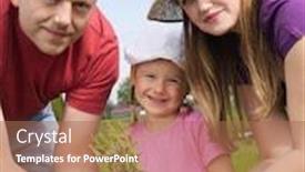  Presentation with mom daughter - Amazing slide deck having dad-mom-and-cute backdrop and a coral colored foreground